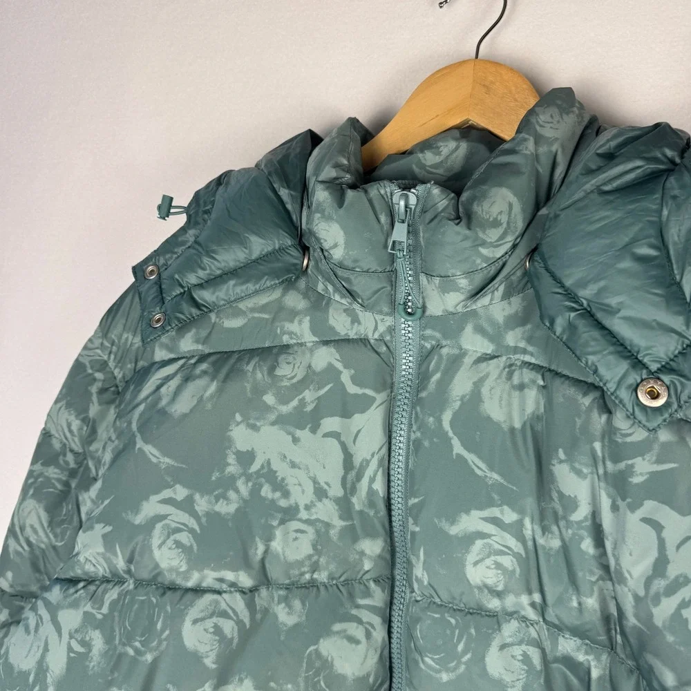 Mode of One Mens Puffer Jacket Seedling Green Floral Camo Hooded XXL 100188366MN